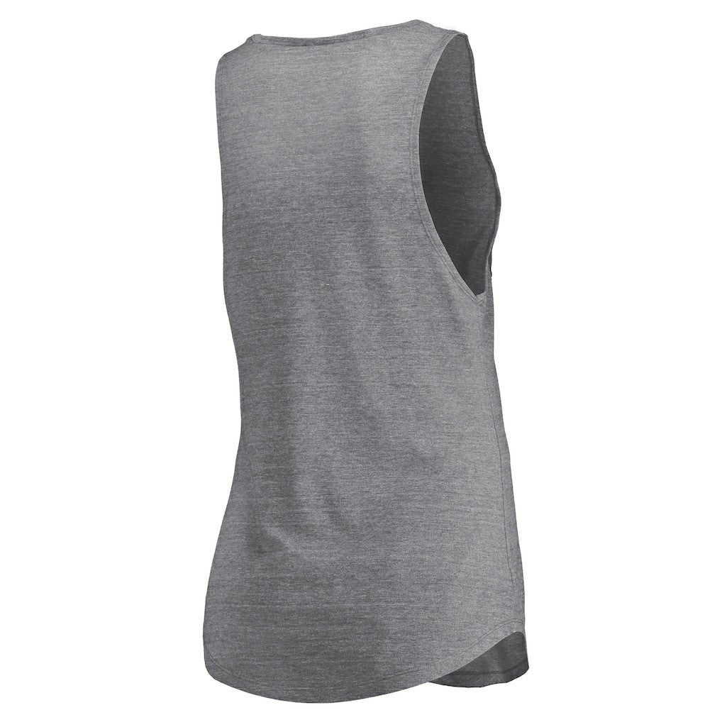 Chicago Bulls Women's Quality Time Open Scoop Neck Tri-Blend Tank Top sale - Heathered Gray outlet