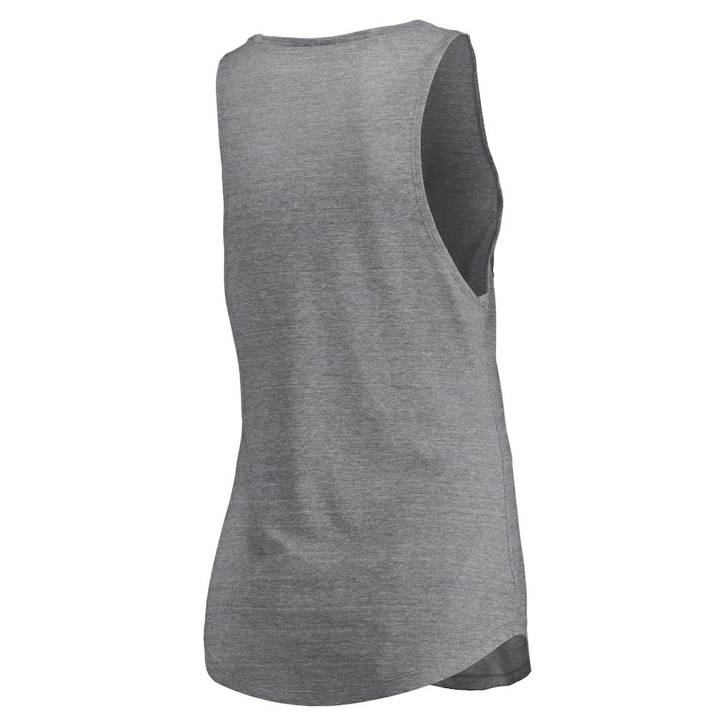 Dallas Mavericks Women's Quality Time Open Scoop Neck Tri-Blend Tank Top sale - Heathered Gray sale