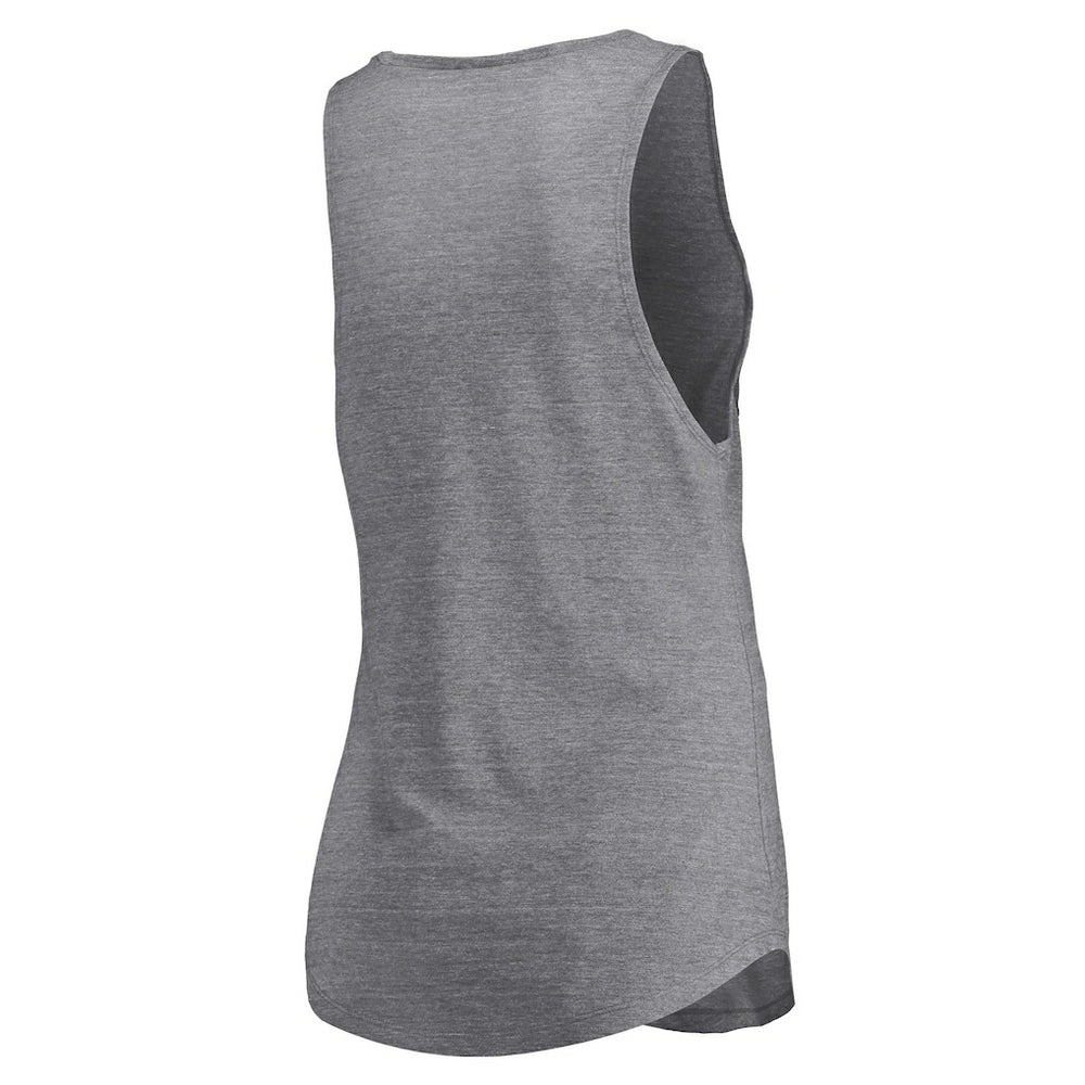 Dallas Mavericks Women's Quality Time Open Scoop Neck Tri-Blend Tank Top sale - Heathered Gray sale