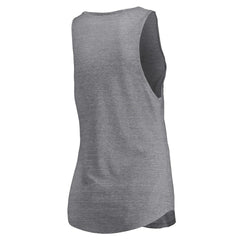 Dallas Mavericks Women's Quality Time Open Scoop Neck Tri-Blend Tank Top sale - Heathered Gray sale