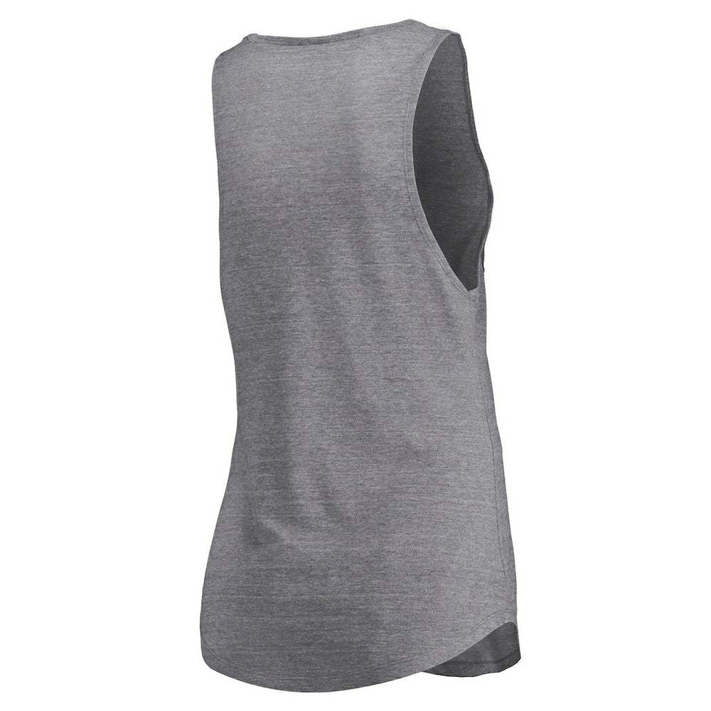 Brooklyn Nets Women's Quality Time Open Scoop Neck Tri-Blend Tank Top - Heathered Gray outlet