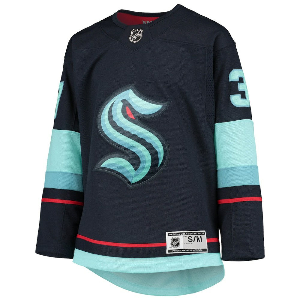 Yanni Gourde Seattle Kraken Youth Home Premier Player Jersey - Deep Sea Blue Jerseys