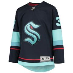 Yanni Gourde Seattle Kraken Youth Home Premier Player Jersey - Deep Sea Blue Jerseys
