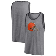 Cleveland Browns Famous Tri-Blend Tank Top - Heathered Gray/Heathered Charcoal cheap