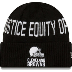 Cleveland Browns New Era Team Social Justice Cuffed Knit Hat - Black discount
