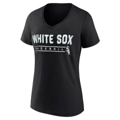 Chicago White Sox Women's One & Only V-Neck T-Shirt Black
