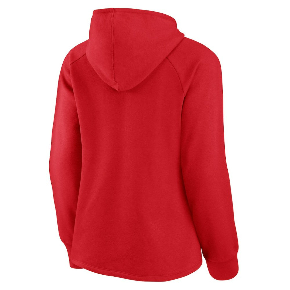 Washington Nationals Women's Perfect Play Raglan Pullover Hoodie Red