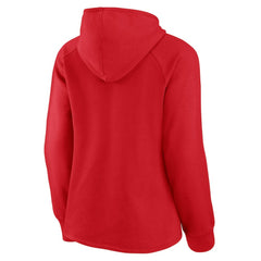 Washington Nationals Women's Perfect Play Raglan Pullover Hoodie Red