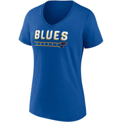 St. Louis Blues Fanatics Women's Parent 2-Pack V-Neck T-Shirt Set - Blue/Heathered Gray T-shirts