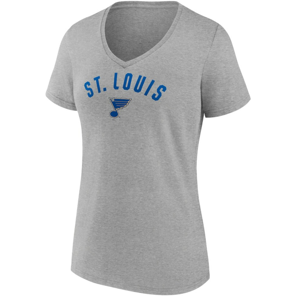St. Louis Blues Fanatics Women's Parent 2-Pack V-Neck T-Shirt Set - Blue/Heathered Gray T-shirts
