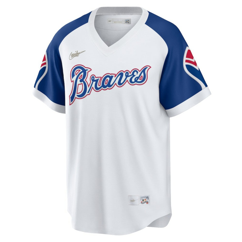 Hank Aaron Atlanta Braves Home Cooperstown Collection Player Jersey White