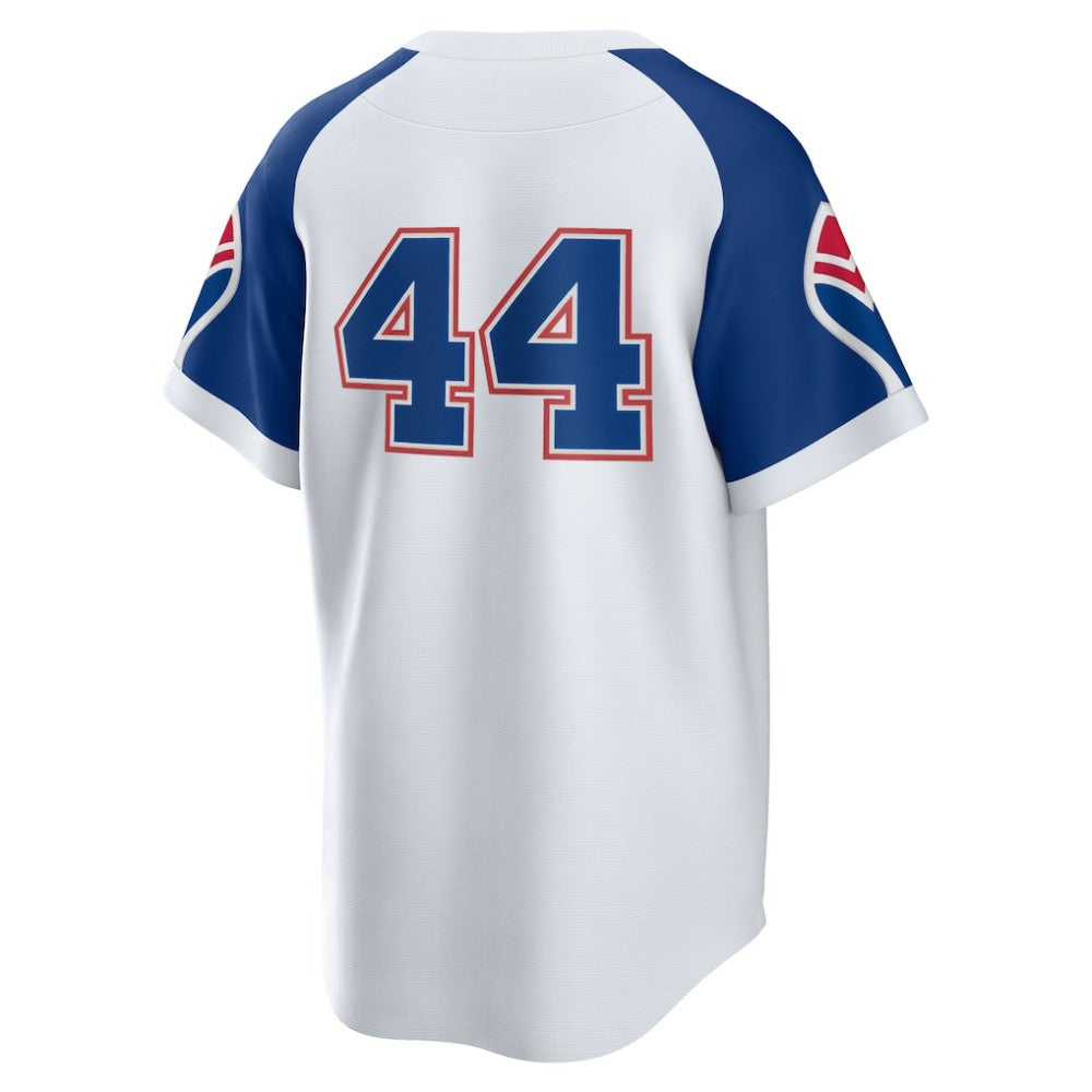 Hank Aaron Atlanta Braves Home Cooperstown Collection Player Jersey White