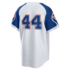 Hank Aaron Atlanta Braves Home Cooperstown Collection Player Jersey White