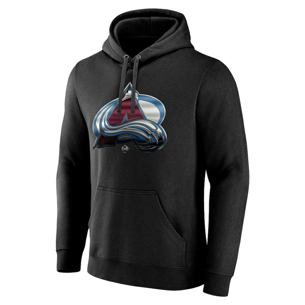 Colorado Avalanche Personalized Midnight Mascot Logo Pullover Hoodie - Black Hoodies