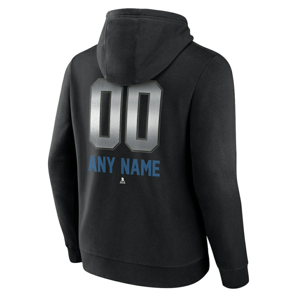 Colorado Avalanche Personalized Midnight Mascot Logo Pullover Hoodie - Black Hoodies