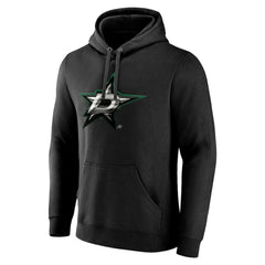 Dallas Stars Personalized Midnight Mascot Logo Pullover Hoodie - Black Hoodies