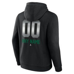 Dallas Stars Personalized Midnight Mascot Logo Pullover Hoodie - Black Hoodies