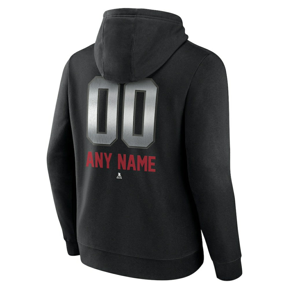 Montreal Canadiens Personalized Midnight Mascot Logo Pullover Hoodie - Black Hoodies