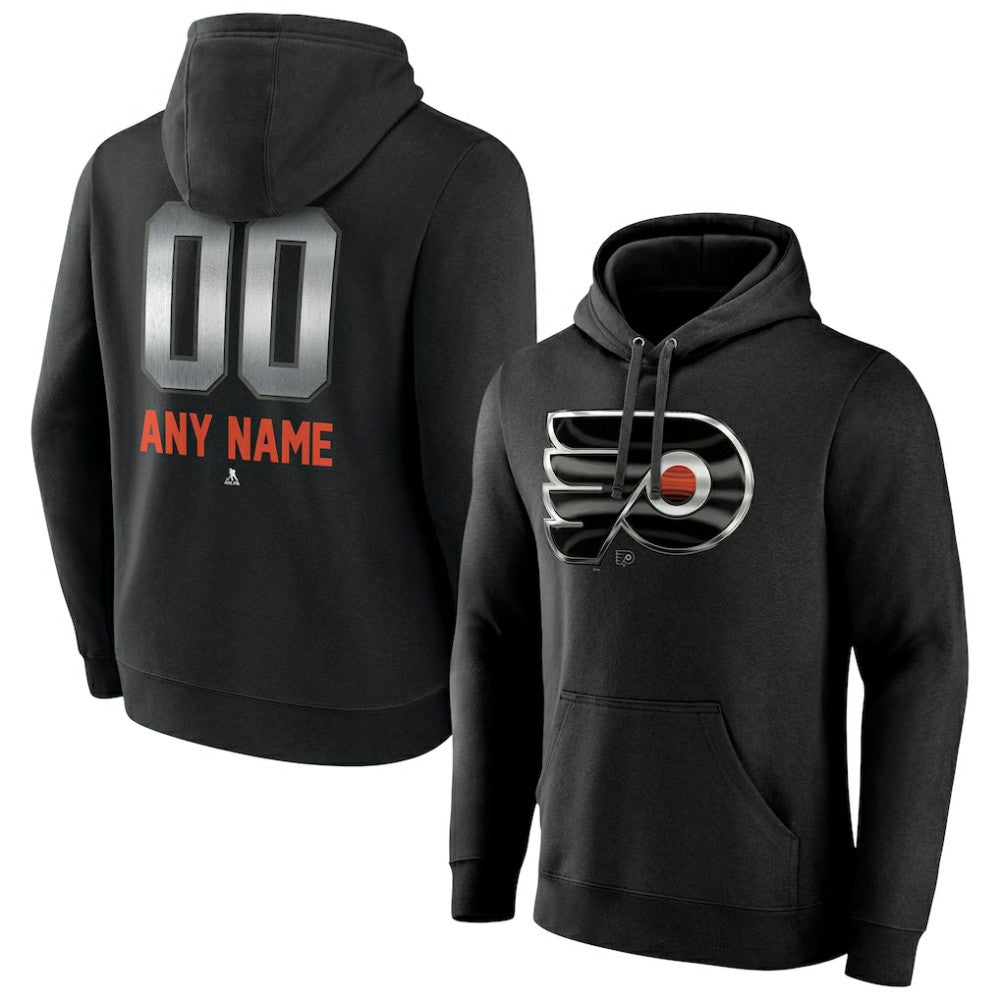 Philadelphia Flyers Personalized Midnight Mascot Logo Pullover Hoodie - Black Hoodies