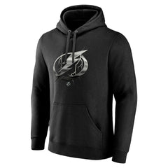 Tampa Bay Lightning Personalized Midnight Mascot Logo Pullover Hoodie - Black Hoodies