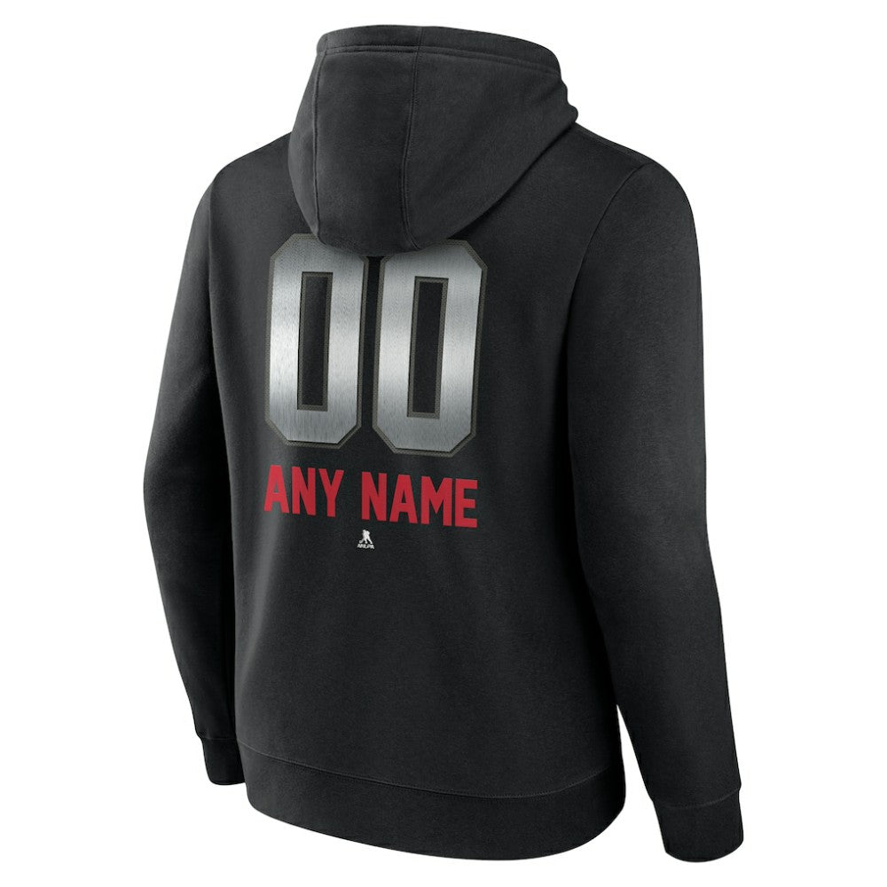Washington Capitals Personalized Midnight Mascot Logo Pullover Hoodie - Black Hoodies