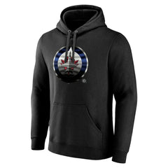 Winnipeg Jets Personalized Midnight Mascot Logo Pullover Hoodie - Black Hoodies