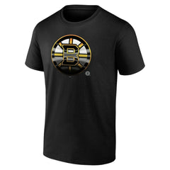 Boston Bruins Personalized Midnight Mascot Logo T-Shirt - Black T-shirts