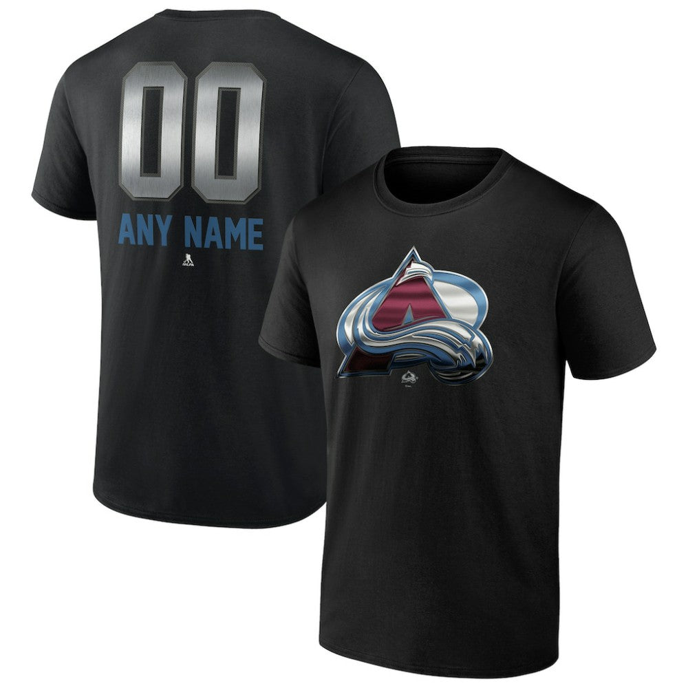 Colorado Avalanche Personalized Midnight Mascot Logo T-Shirt - Black T-shirts