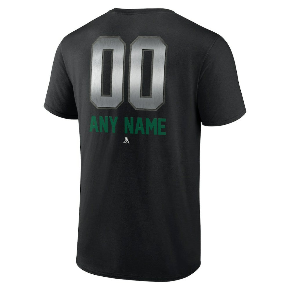 Dallas Stars Personalized Midnight Mascot Logo T-Shirt - Black T-shirts