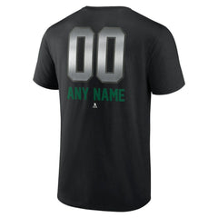 Dallas Stars Personalized Midnight Mascot Logo T-Shirt - Black T-shirts