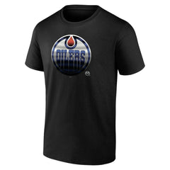 Edmonton Oilers Personalized Midnight Mascot Logo T-Shirt - Black T-shirts
