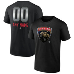 Florida Panthers Personalized Midnight Mascot Logo T-Shirt - Black T-shirts