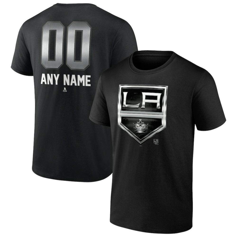 Los Angeles Kings Personalized Midnight Mascot Logo T-Shirt - Black T-shirts