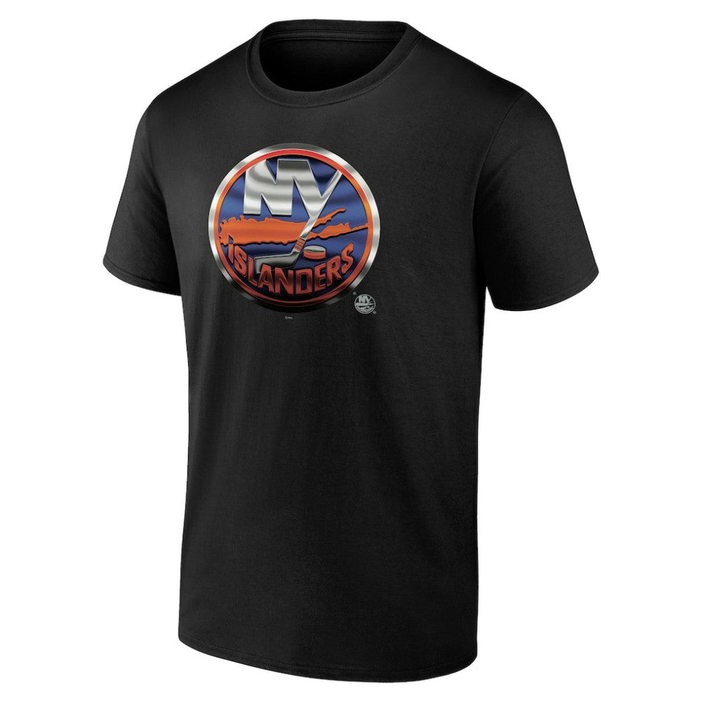 New York Islanders Personalized Midnight Mascot Logo T-Shirt - Black T-shirts