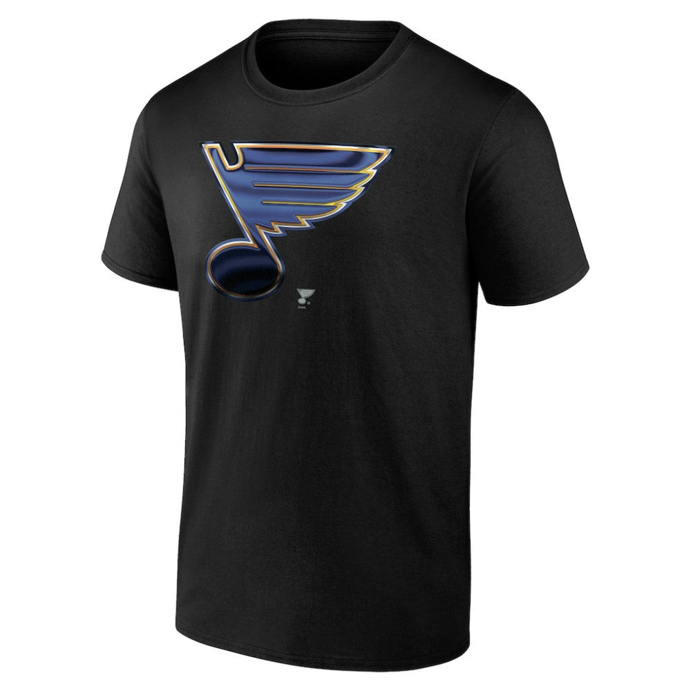 St. Louis Blues Personalized Midnight Mascot Logo T-Shirt - Black T-shirts
