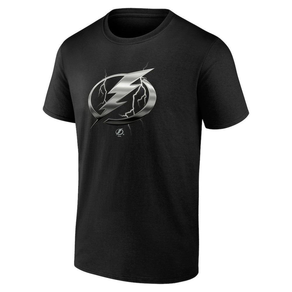 Tampa Bay Lightning Personalized Midnight Mascot Logo T-Shirt - Black T-shirts