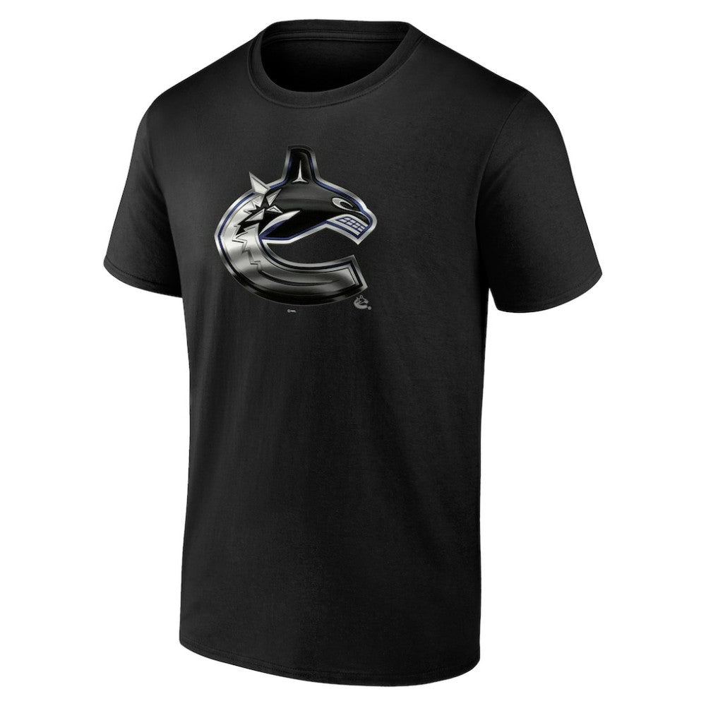 Vancouver Canucks Personalized Midnight Mascot Logo T-Shirt - Black T-shirts