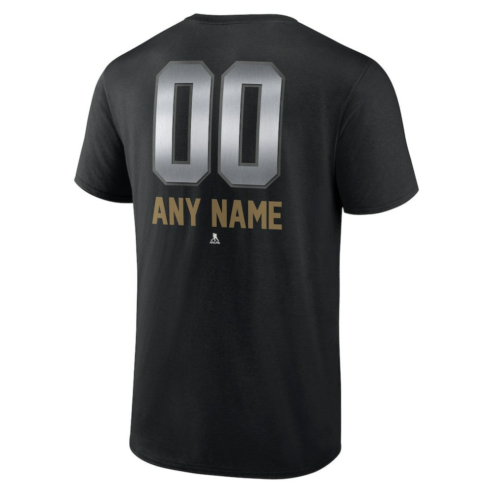 Vegas Golden Knights Personalized Midnight Mascot Logo T-Shirt - Black T-shirts