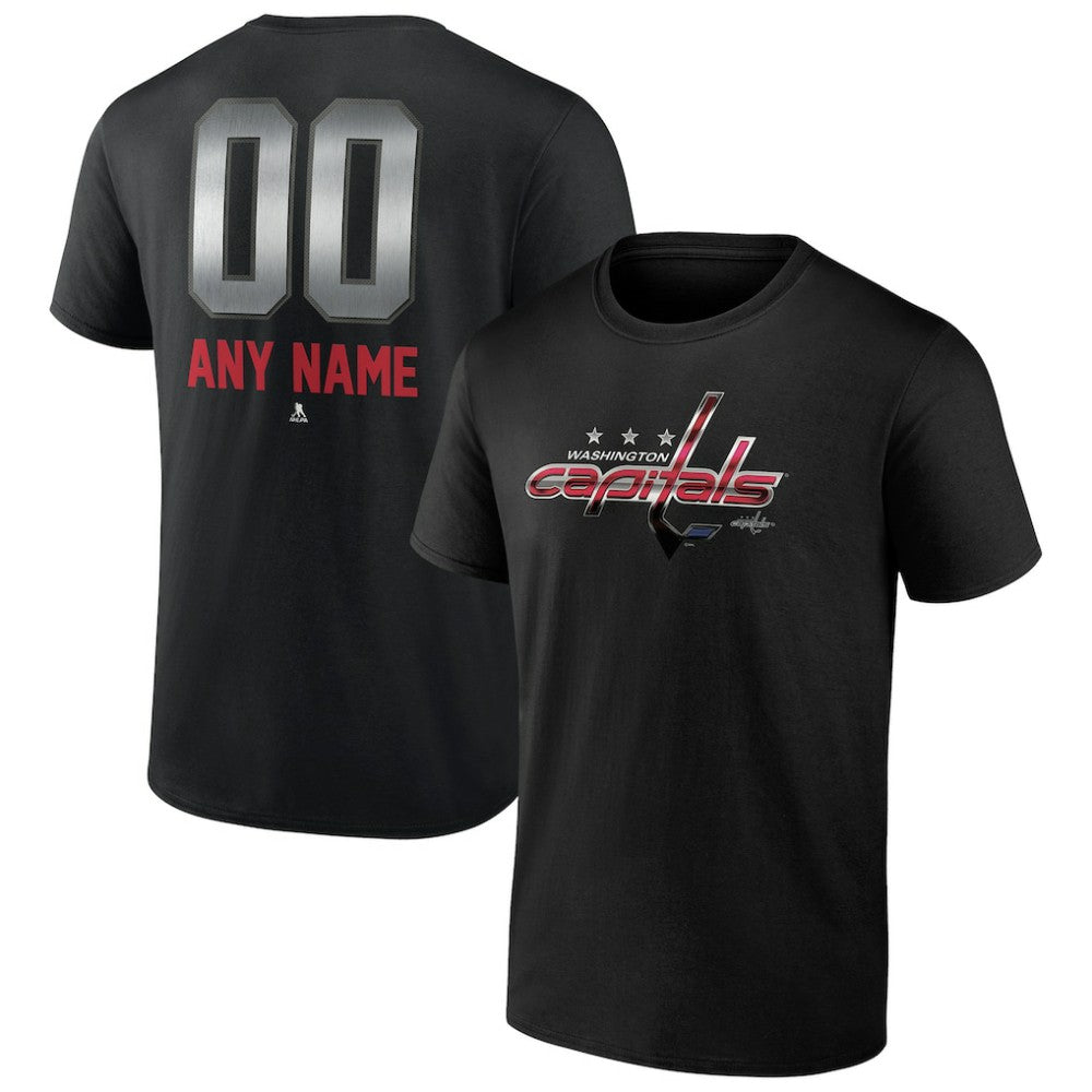Washington Capitals Personalized Midnight Mascot Logo T-Shirt - Black T-shirts