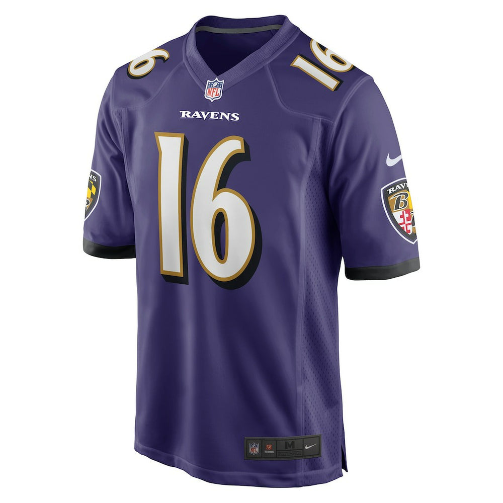Tylan Wallace Baltimore Ravens Game Jersey - Purple cheap