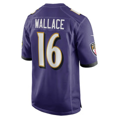 Tylan Wallace Baltimore Ravens Game Jersey - Purple cheap