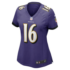 Tylan Wallace Baltimore Ravens Women's Game Jersey - Purple cheap