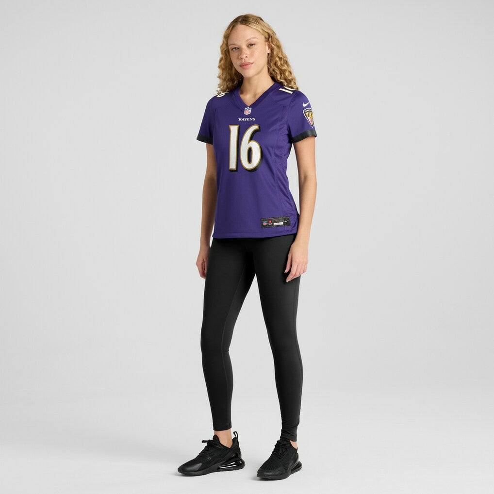 Tylan Wallace Baltimore Ravens Women's Game Jersey - Purple cheap