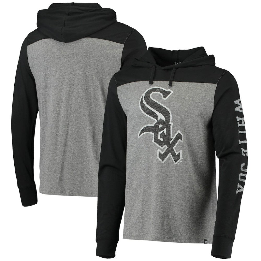 Chicago White Sox Franklin Wooster Pullover Hoodie Heathered Gray/Black