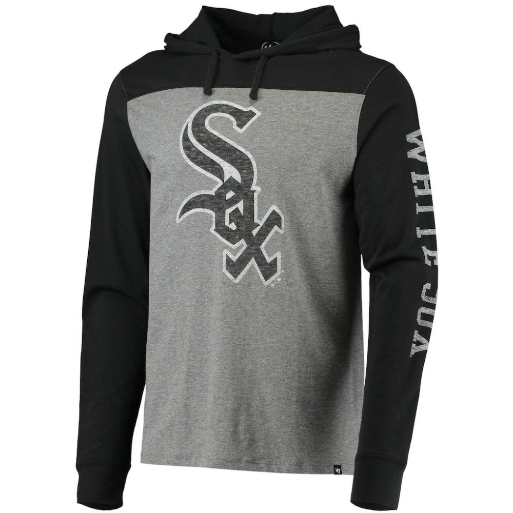 Chicago White Sox Franklin Wooster Pullover Hoodie Heathered Gray/Black