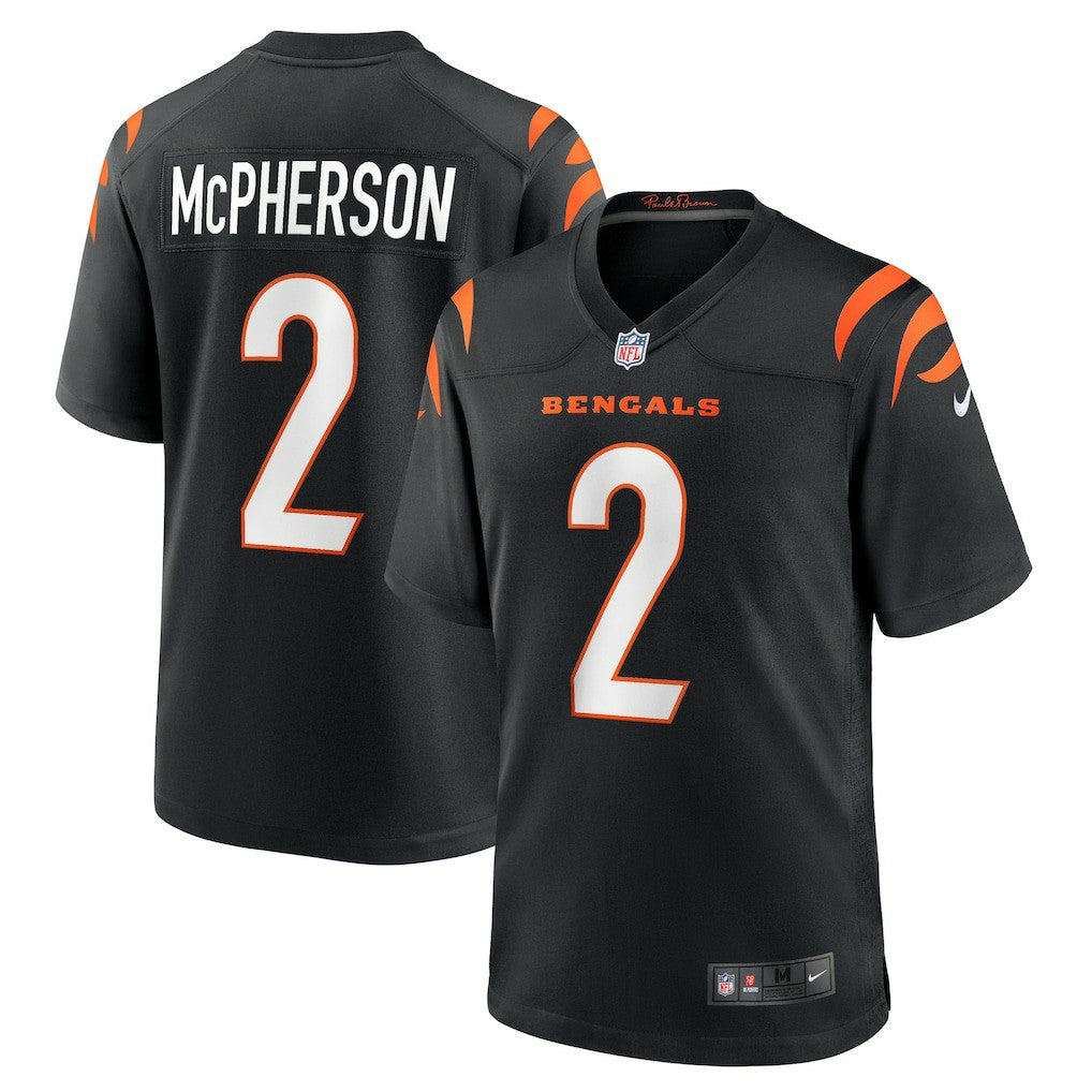 Evan McPherson Cincinnati Bengals Game Jersey - Black on sale