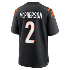 Evan McPherson Cincinnati Bengals Game Jersey - Black on sale