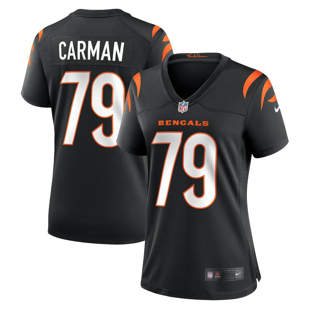 Jackson Carman Cincinnati Bengals Women's Game Jersey - Black discount