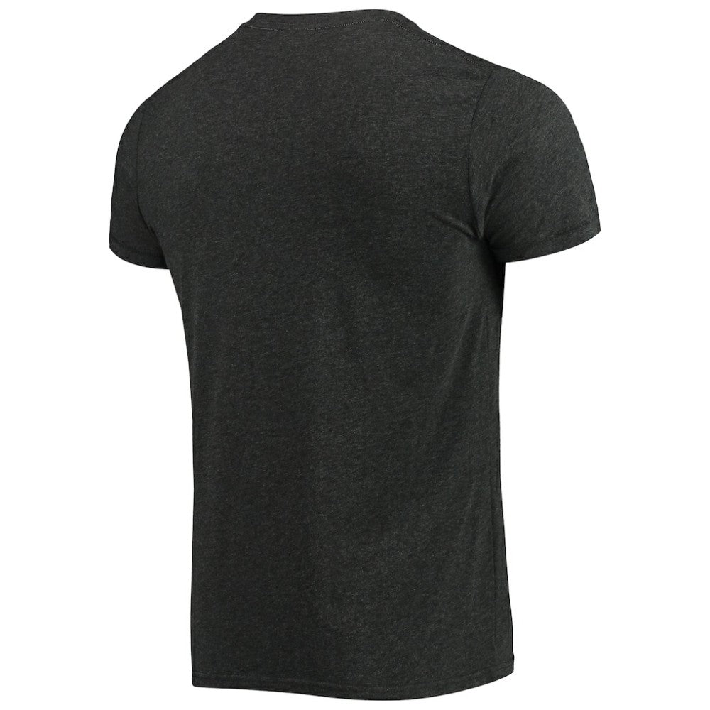 Chicago White Sox Homage Hand-Drawn Logo Tri-Blend T-Shirt Heather Black