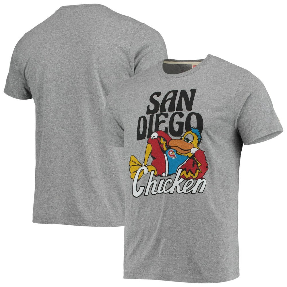 San Diego Padres Homage Hyper Local Tri-Blend T-Shirt Gray